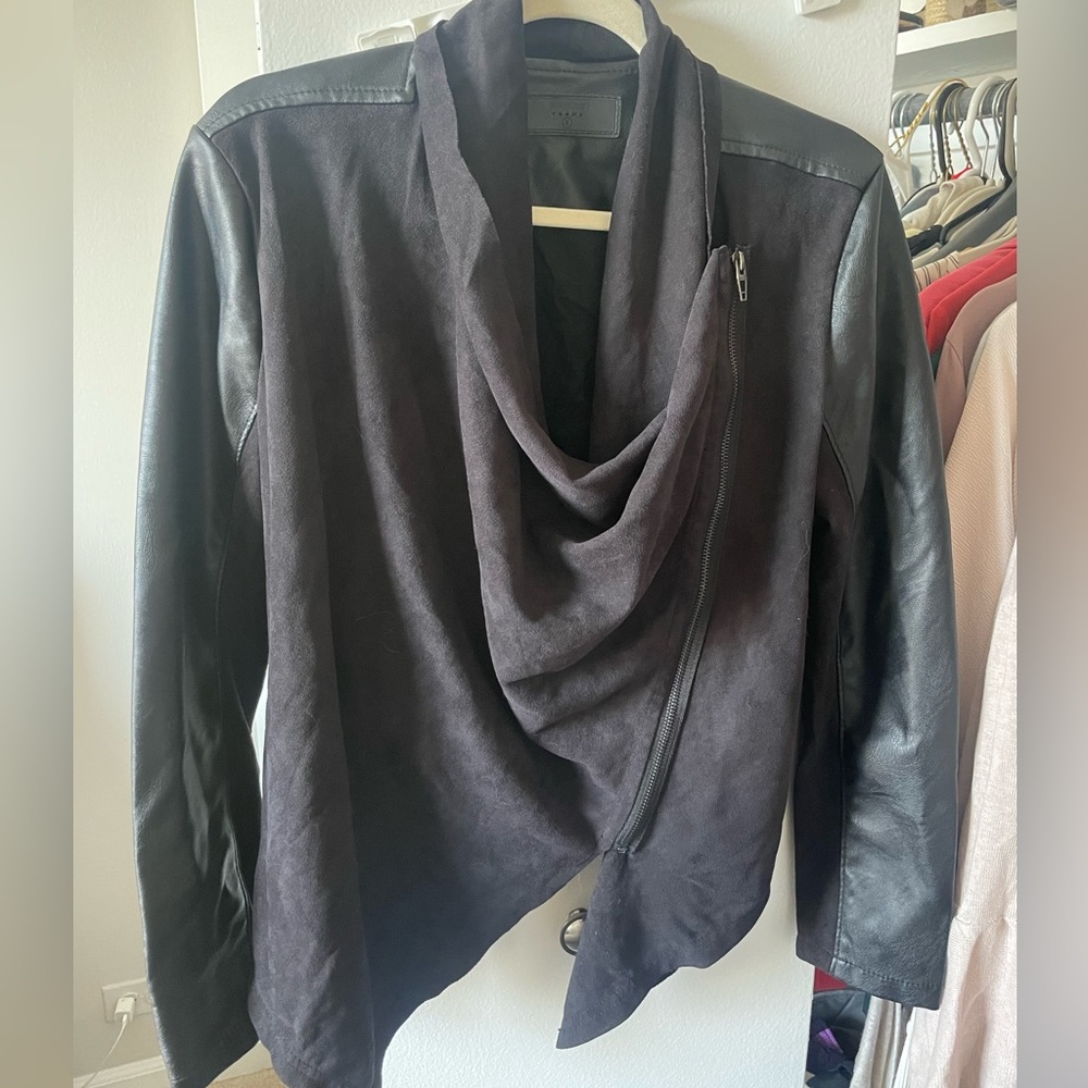 BlankNYC Suede and Leather Jacket